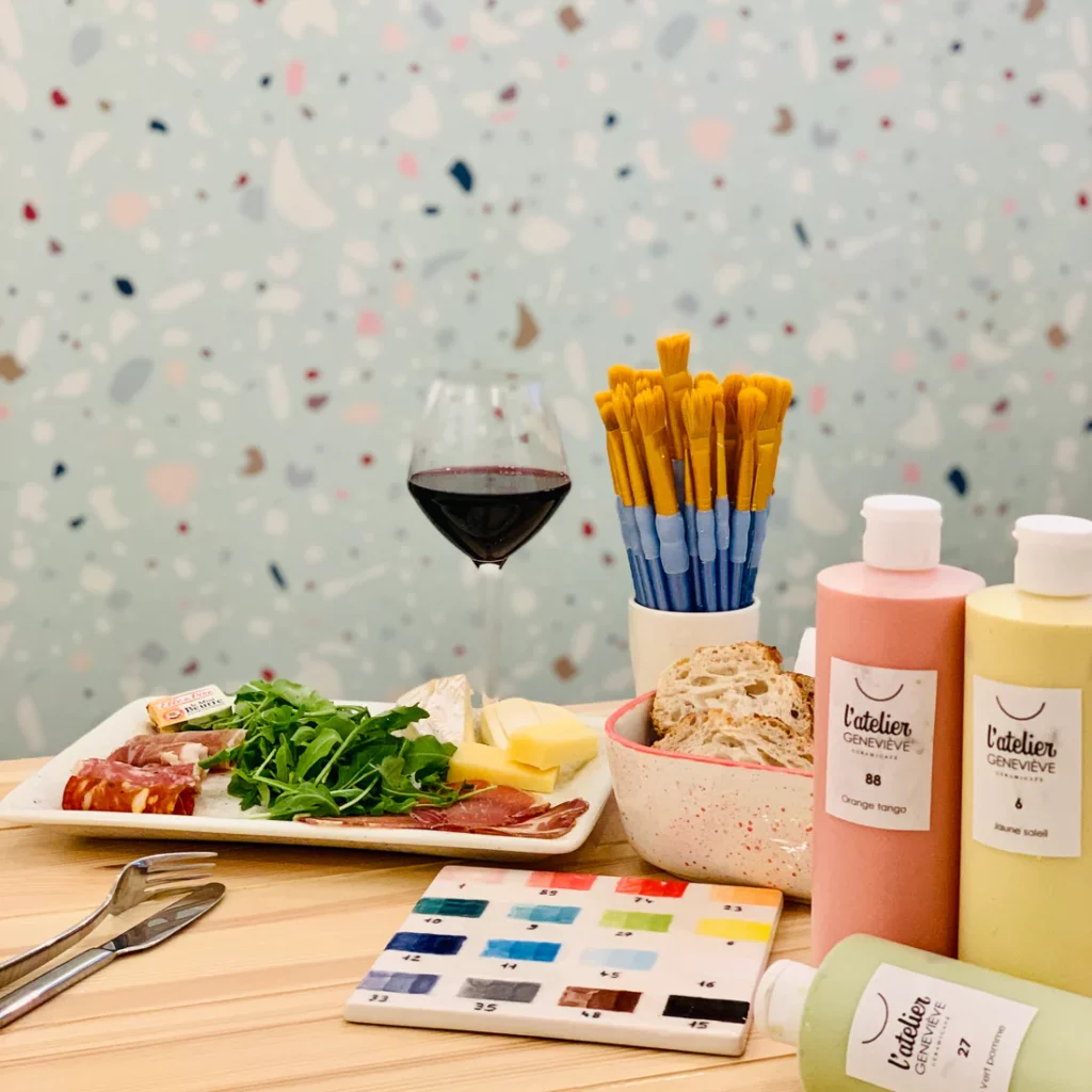 Pintar cerámica en París - Céramicafé Geneviève